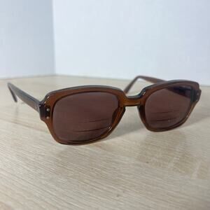 Vintage Romco 4 3/4 - 6 Halo 52-22 Eyeglasses READ DESC Frames Only Brown